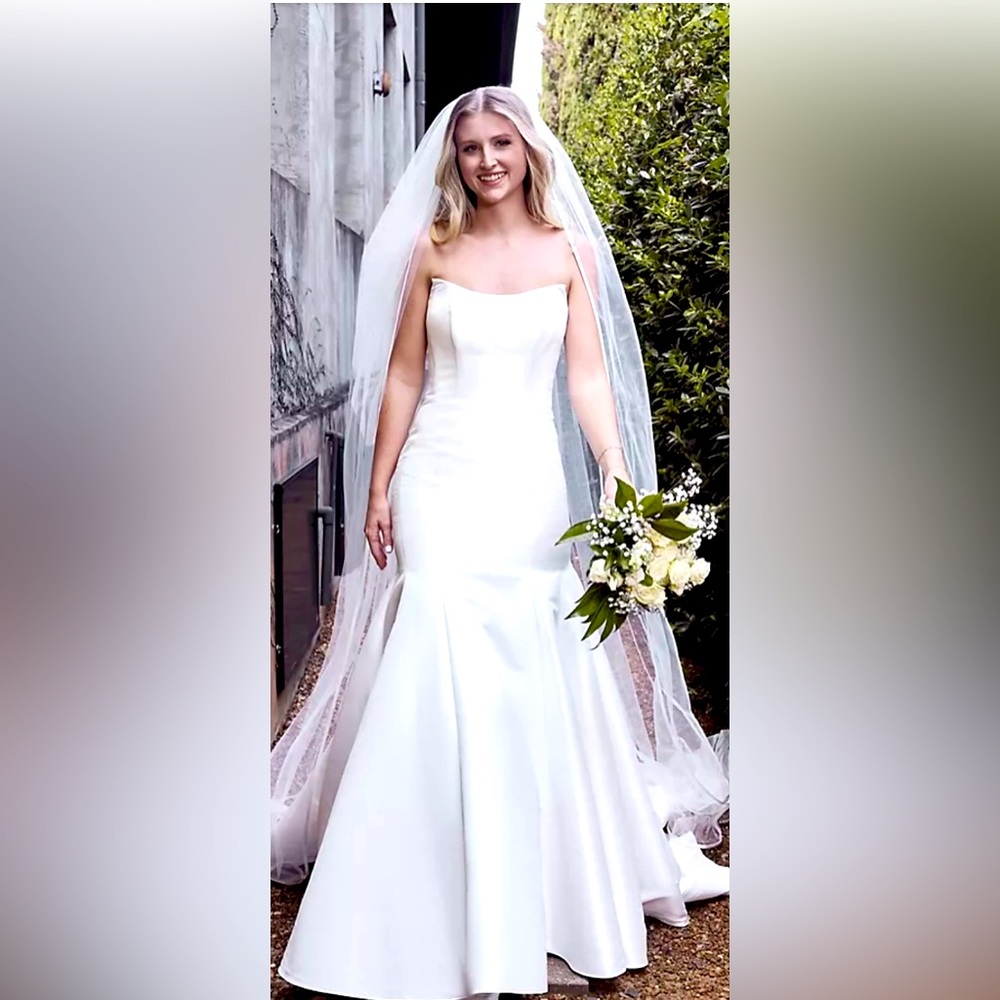 NWT Strapless Mikado Wedding Dress
